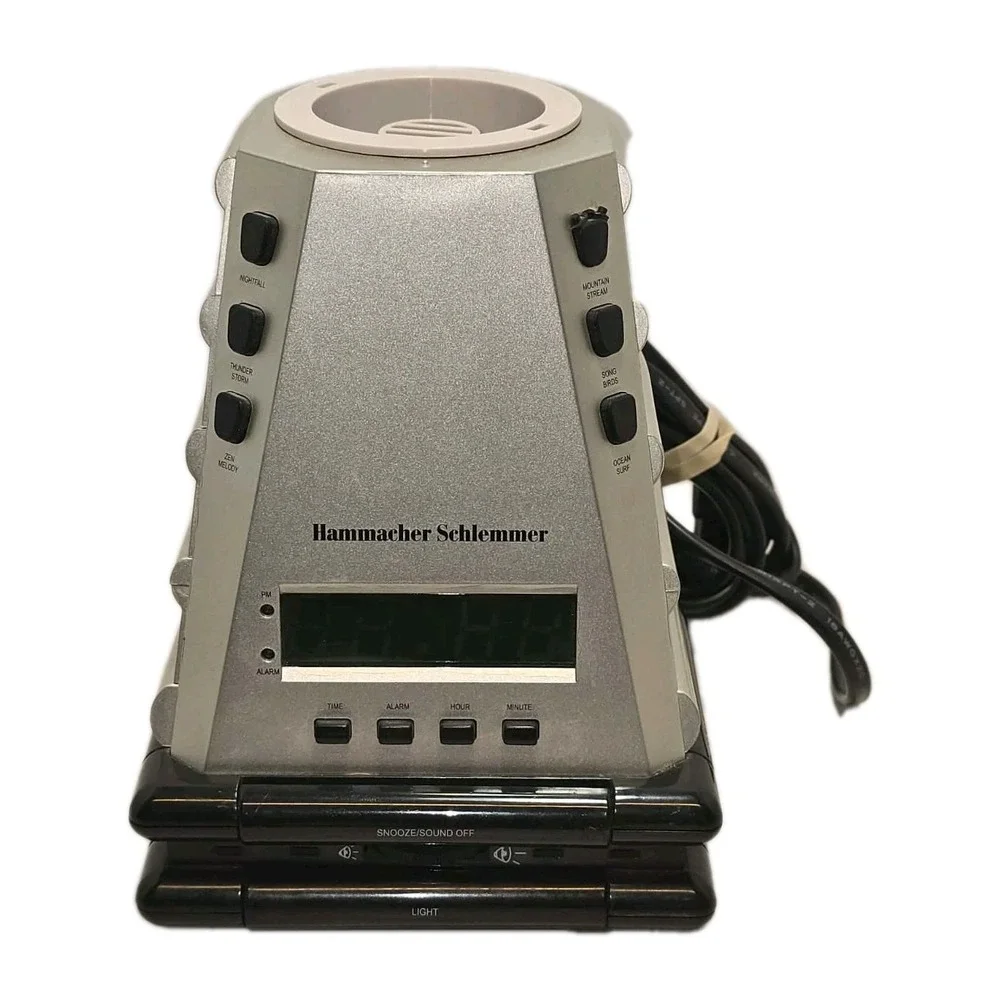 Hammacher‎ Schlemmer GUC Sound Machine Alarm Clock Zen Relaxation Decor